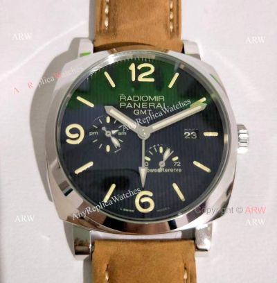 Best Panerai Radiomir GMT Power Reserve Black Dial Watch Pam 658